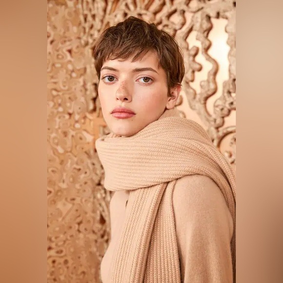 Ulla Johnson Accessories - Ulla Johnson // Brinley Cashmere Beige Scarf